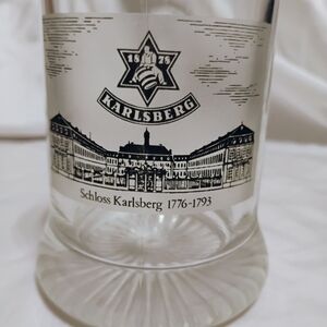 Vintage German Karlsberg Beer Stein glass mug
